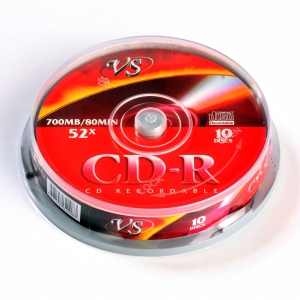Диск VS CD-R 80 52X цена за штуку.( 10шт банка)